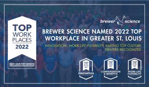 Brewer Science named 2022 Top Workplace in Greater St. Louis