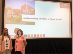 In 2022, two teachers from Twin Bridges attended the National PLTW Conference to share the school's journey