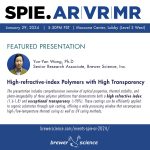 Brewer Science Presents High-refractive-index Polymers with High Transparency at SPIE AR VR MR 2024