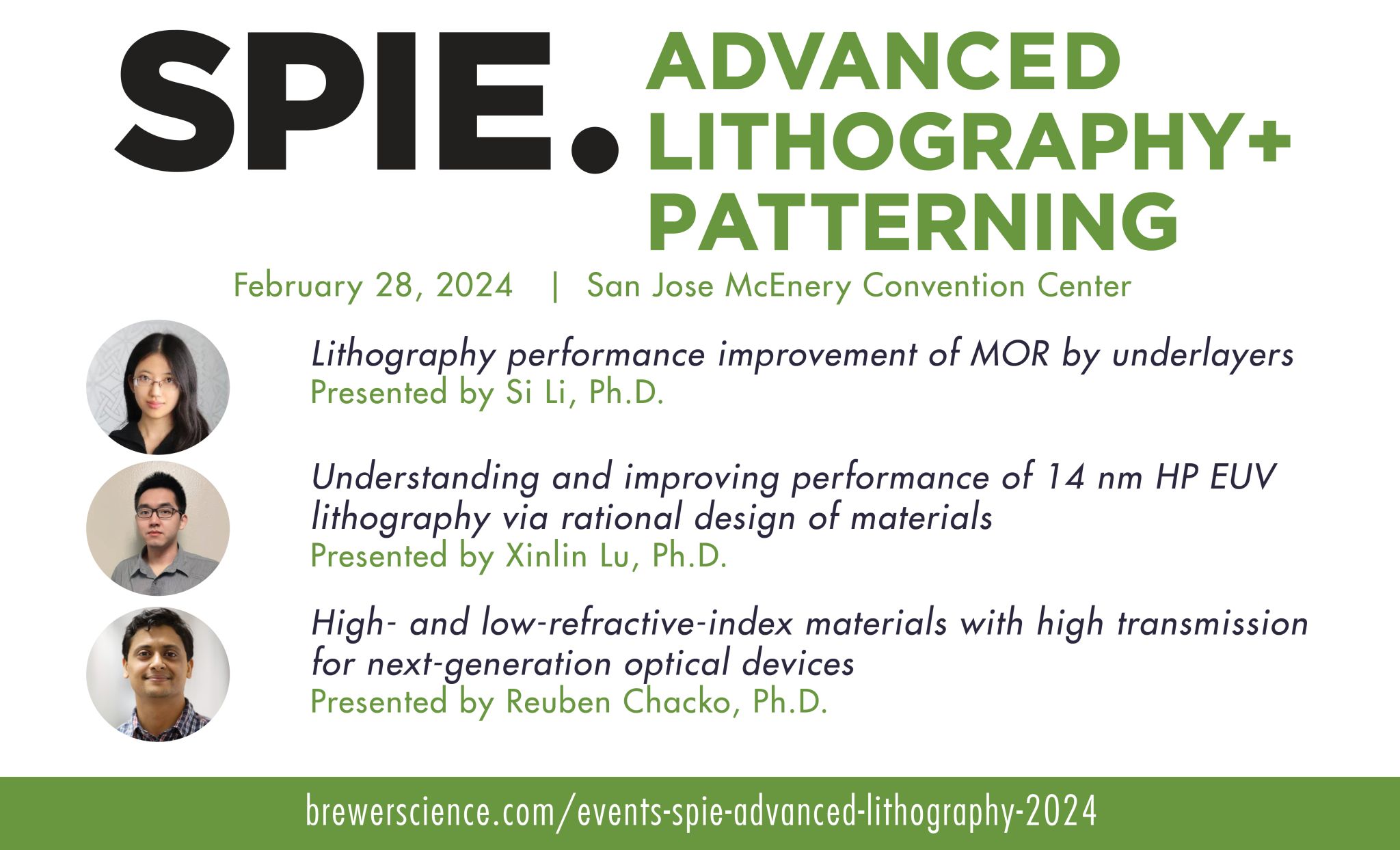 Brewer Science presents innovative materials and processes at SPIE