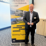 Caption: Richard Boittier, Senior Account Manager, Brewer Science, holding the 2026 Supplier Award from ST.
